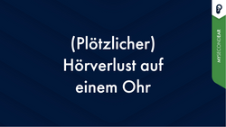 (Plötzlicher) Hörverlust auf einem Ohr: Ursachen, Symptome, Behandlung