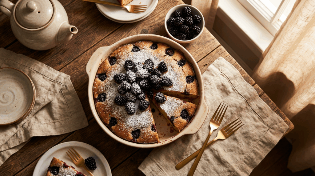 Ciasto z jeżynami: wilgotne i idealne na co dzień