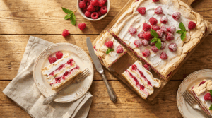 Malinowa chmurka na dużą blachę: Najlepszy przepis dla rodziny