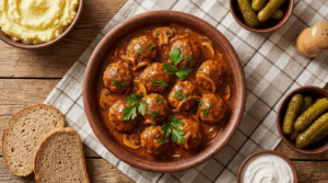 Mielone w sosie: Klasyka kuchni, szybki obiad dla rodziny.