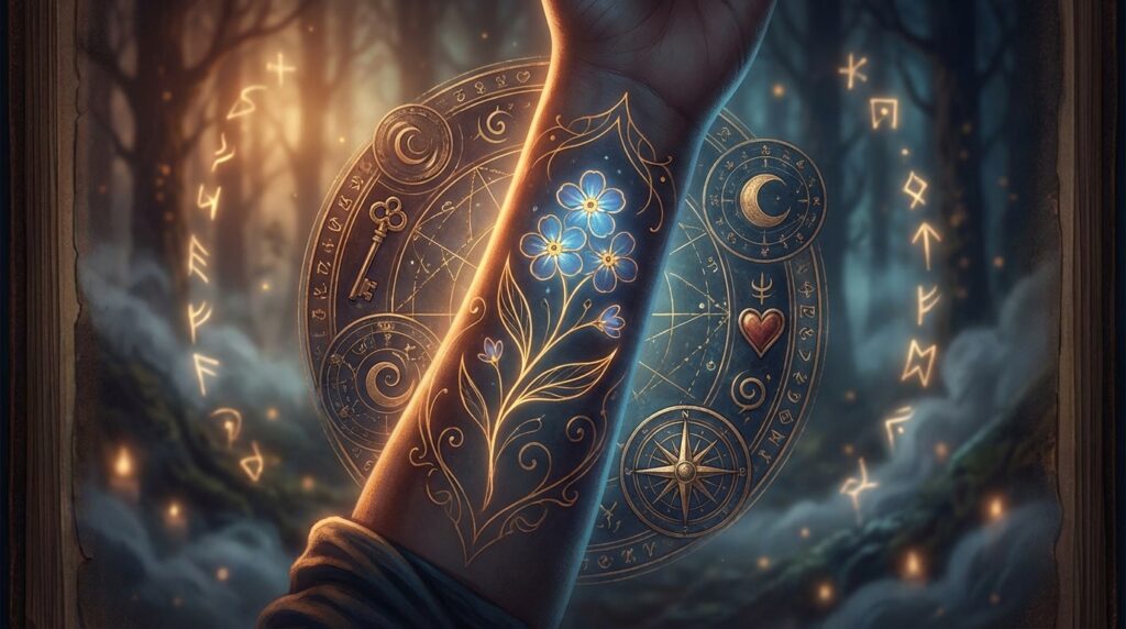 Niezapominajka tatuaż znaczenie: symbolika i głębia