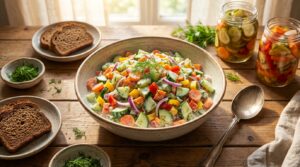 Sałatka szwedzka: Szybka, pyszna i na każdą okazję.