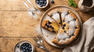 Szybkie ciasto z borówkami i budyniem: przepis na ekspresowy deser