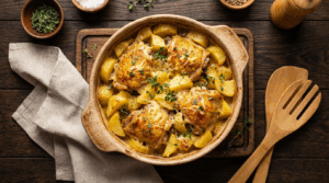 Najlepsza zapiekanka ziemniaczana z kurczakiem – łatwy obiad